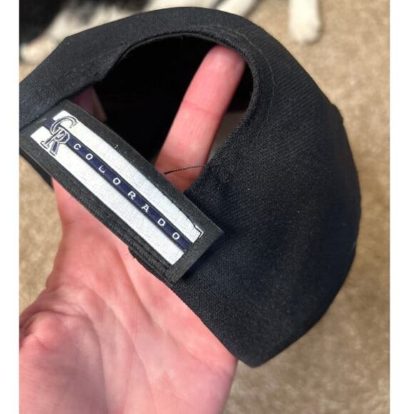 Colorado Rockies CR MLB baseball hat cap black embroidered logo adjustable - Picture 3 of 5